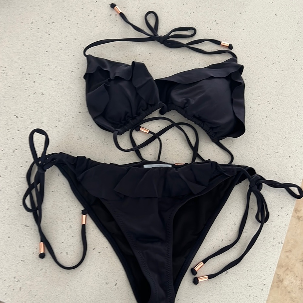 Eberjey So Solid Willow Navy bikini